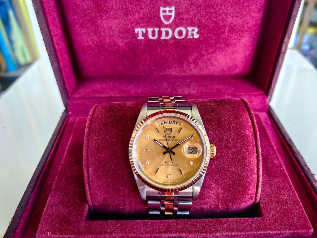 Tudor Diamond Prince Date Day 76213 Full Set