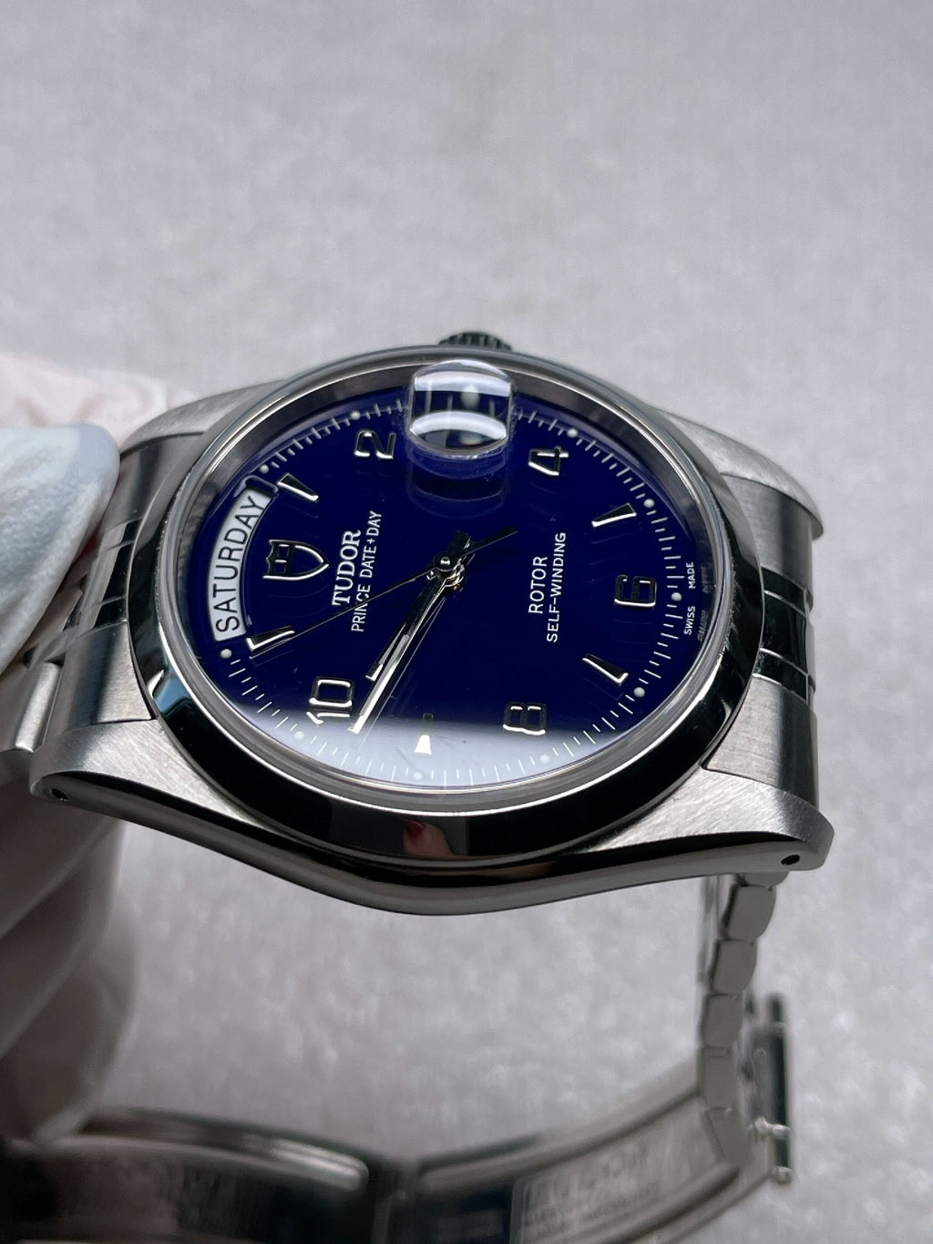 2021 Tudor Prince Date Day 76200 Blue Arabic Dial Full Set