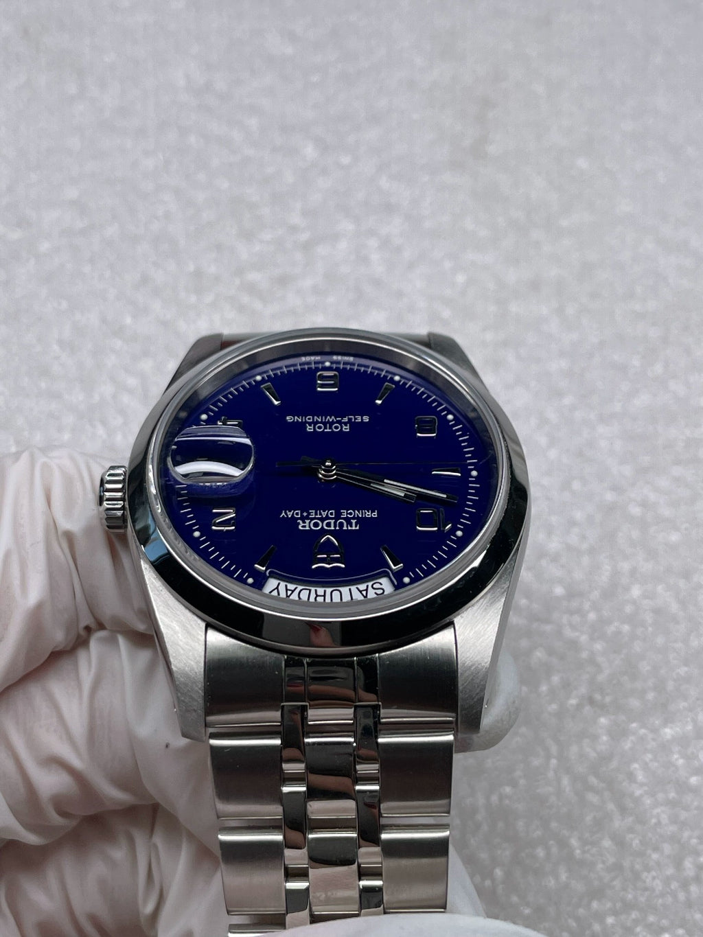 2021 Tudor Prince Date Day 76200 Blue Arabic Dial Full Set