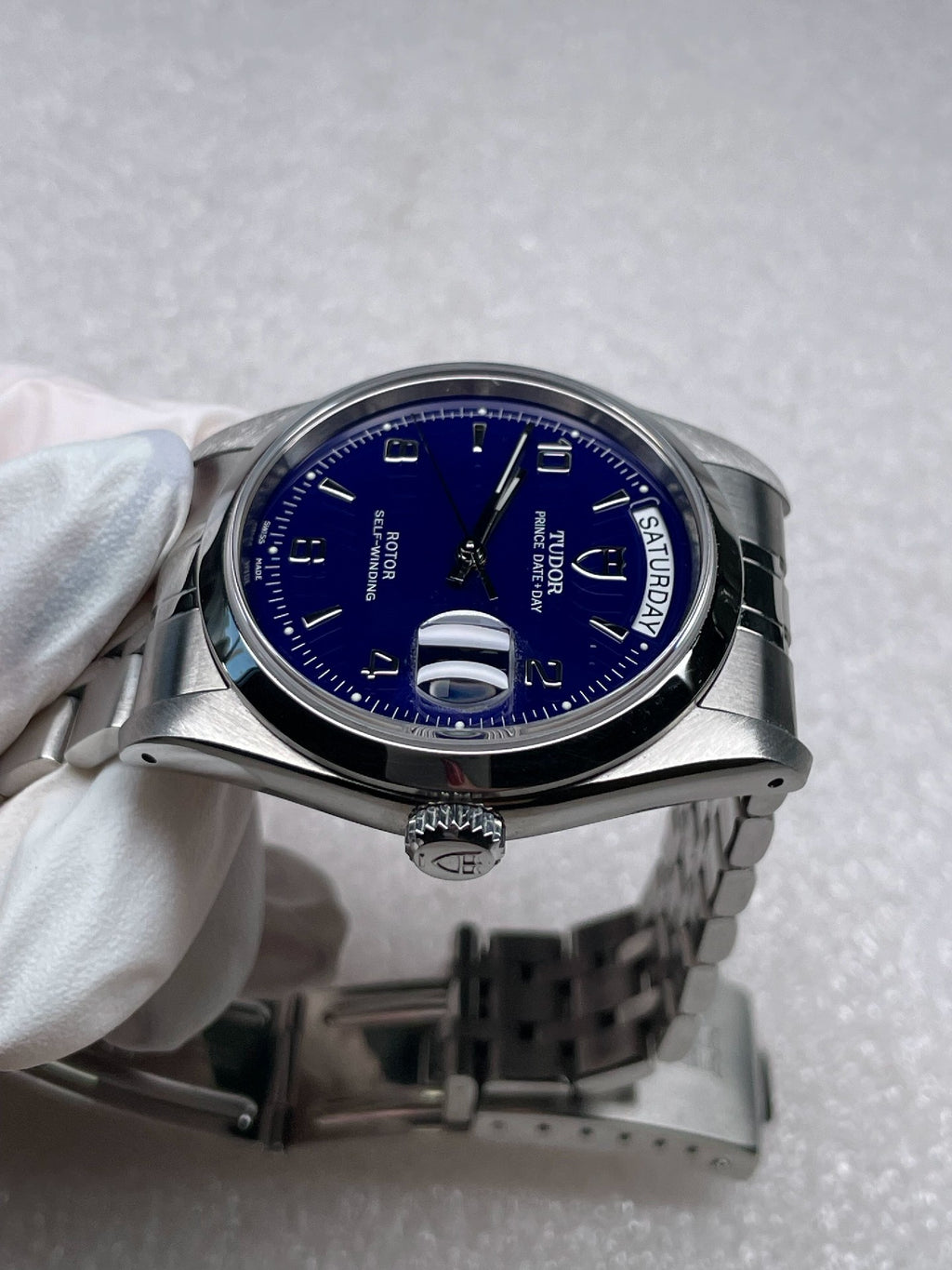 2021 Tudor Prince Date Day 76200 Blue Arabic Dial Full Set