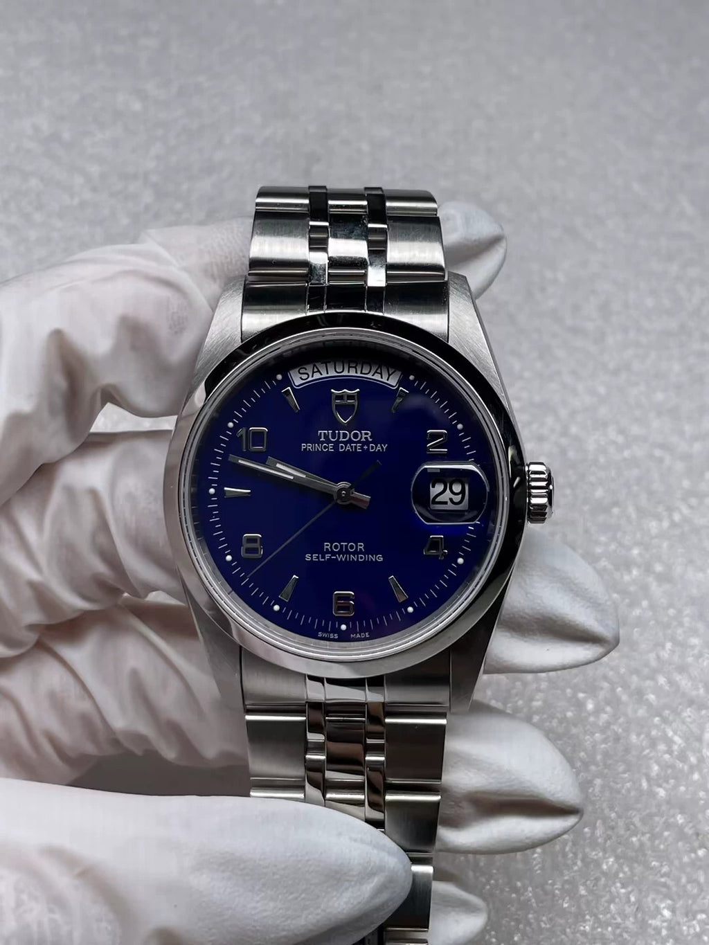 2021 Tudor Prince Date Day 76200 Blue Arabic Dial Full Set