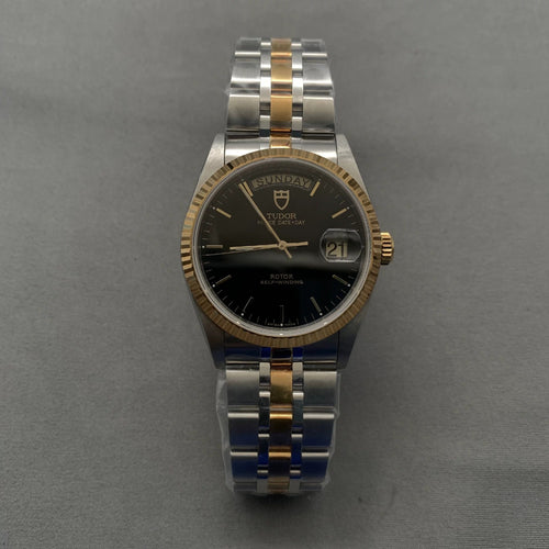 2018 Tudor Prince Date Day 76213 Black Stick Dial Full Set