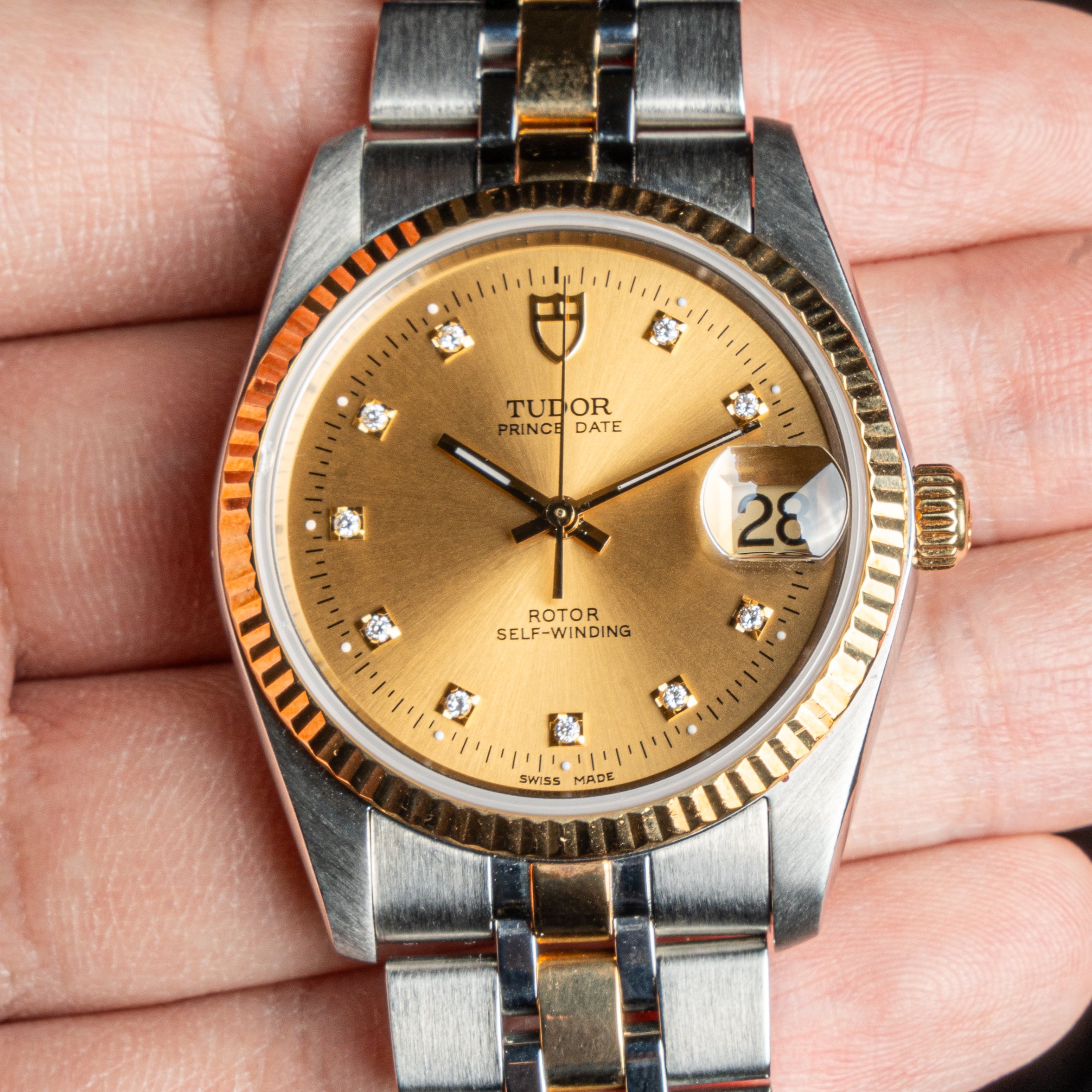 2017 Tudor Prince Date 74033 Diamond Dial Full Set