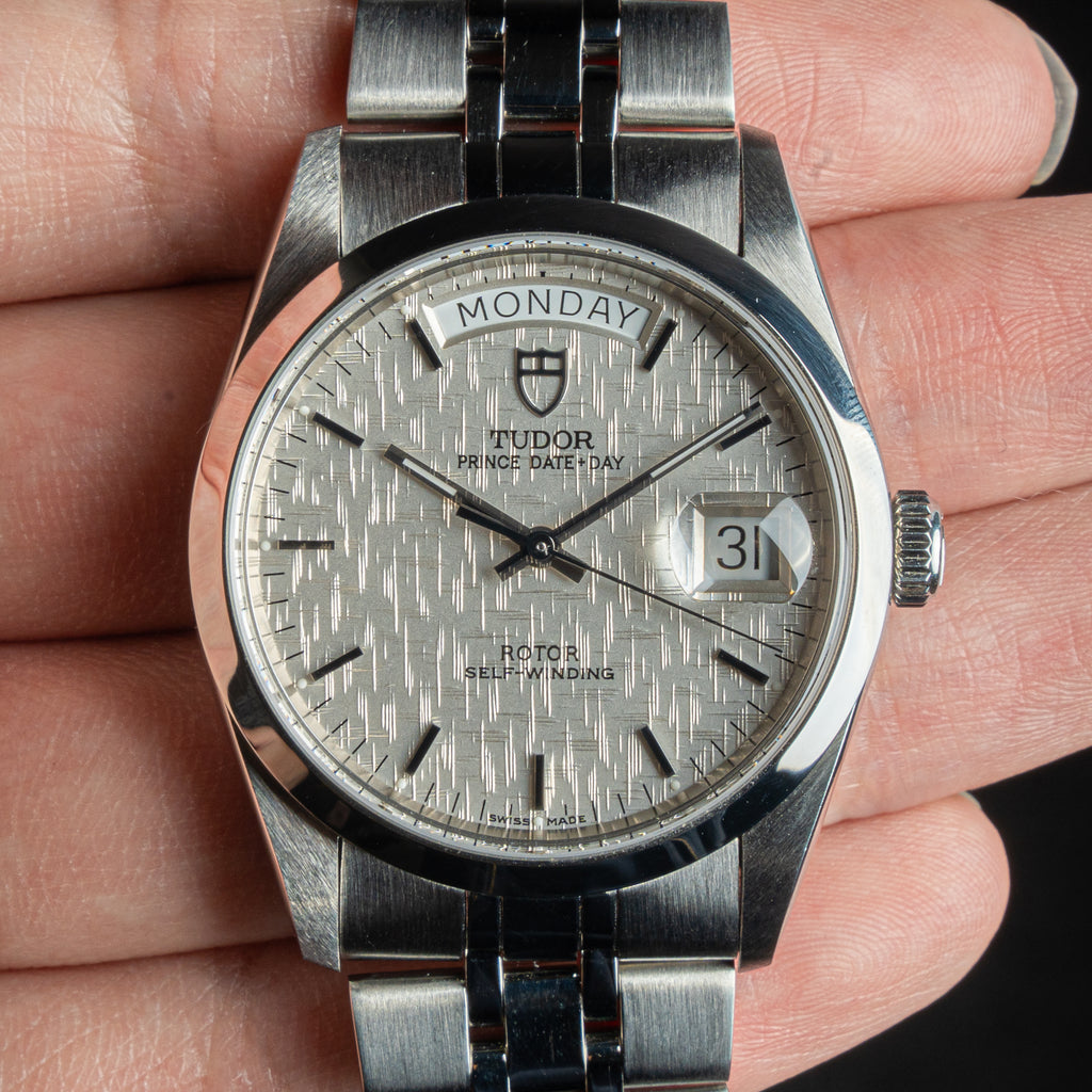 Tudor Prince Date Day 76200 Linen Dial 36mm