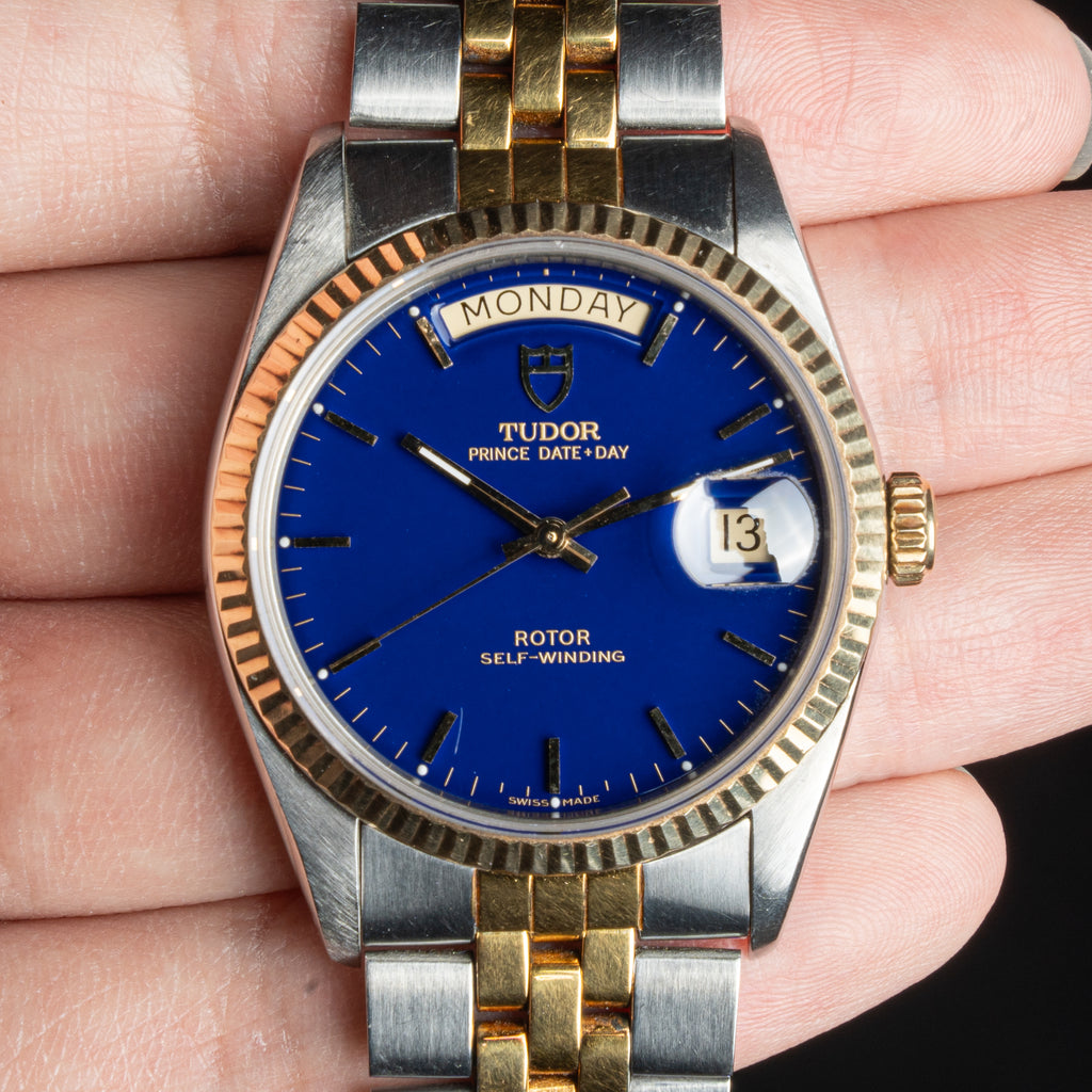 Tudor Vintage "Yves Klein Blue" Prince Date Day 94613