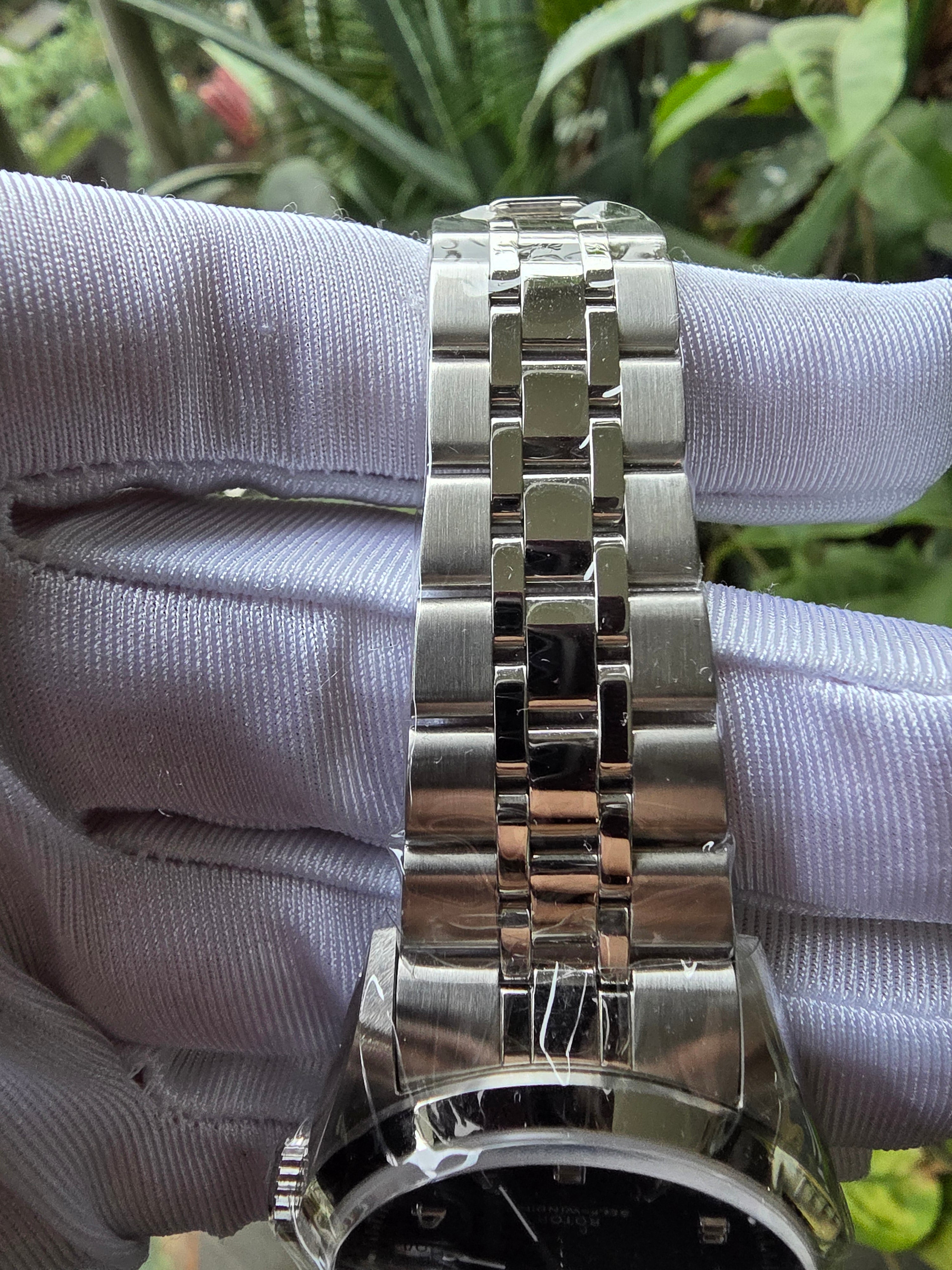 NOS Tudor Prince Date Day 76200 Black Arabic Dial w/ Box & Papers