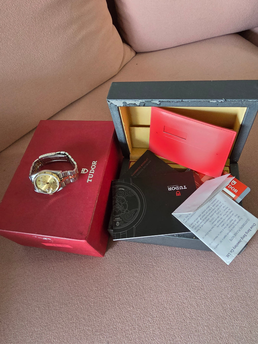 Tudor Prince Date Day 76213 Roman Dial Full Set