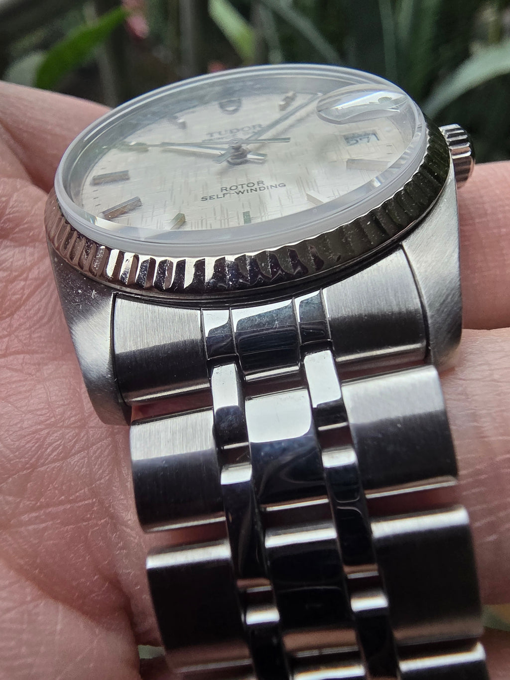 Tudor Prince Date 74034 Linen Dial 34mm