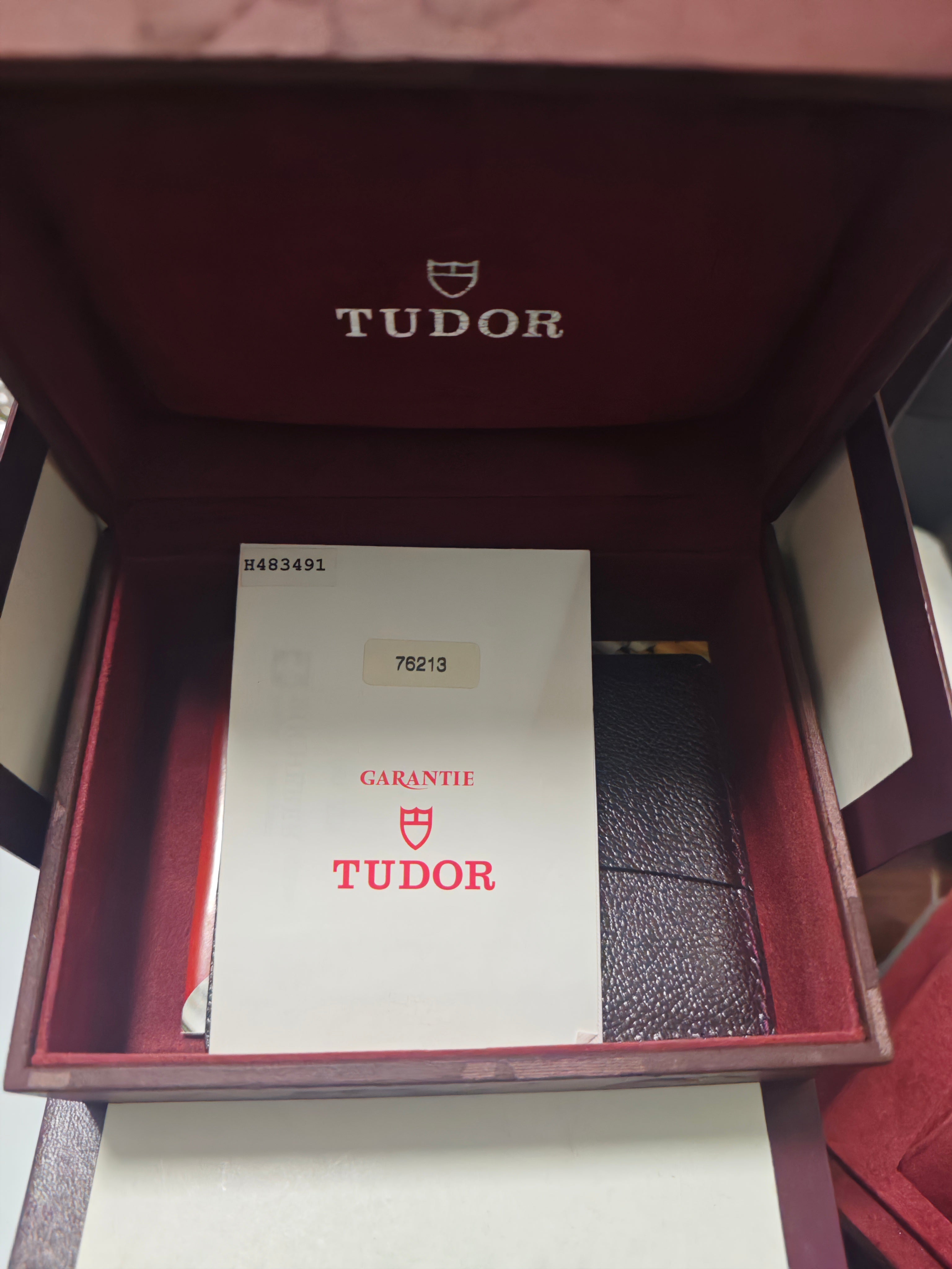 Tudor Prince Date Day 76213 White Roman Dial Full Set
