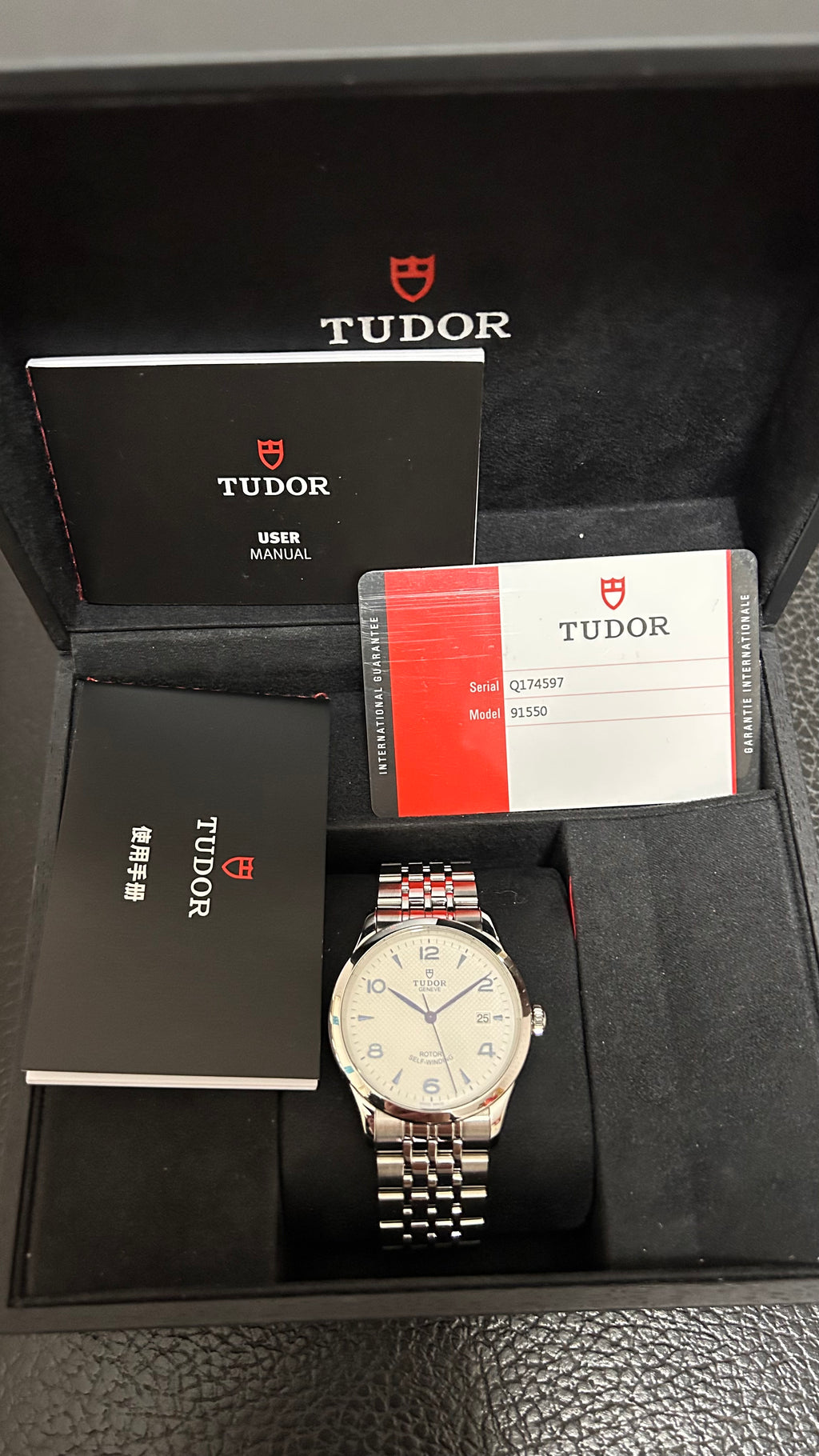Tudor 1926 Opaline Dial 91550 39mm Full Set