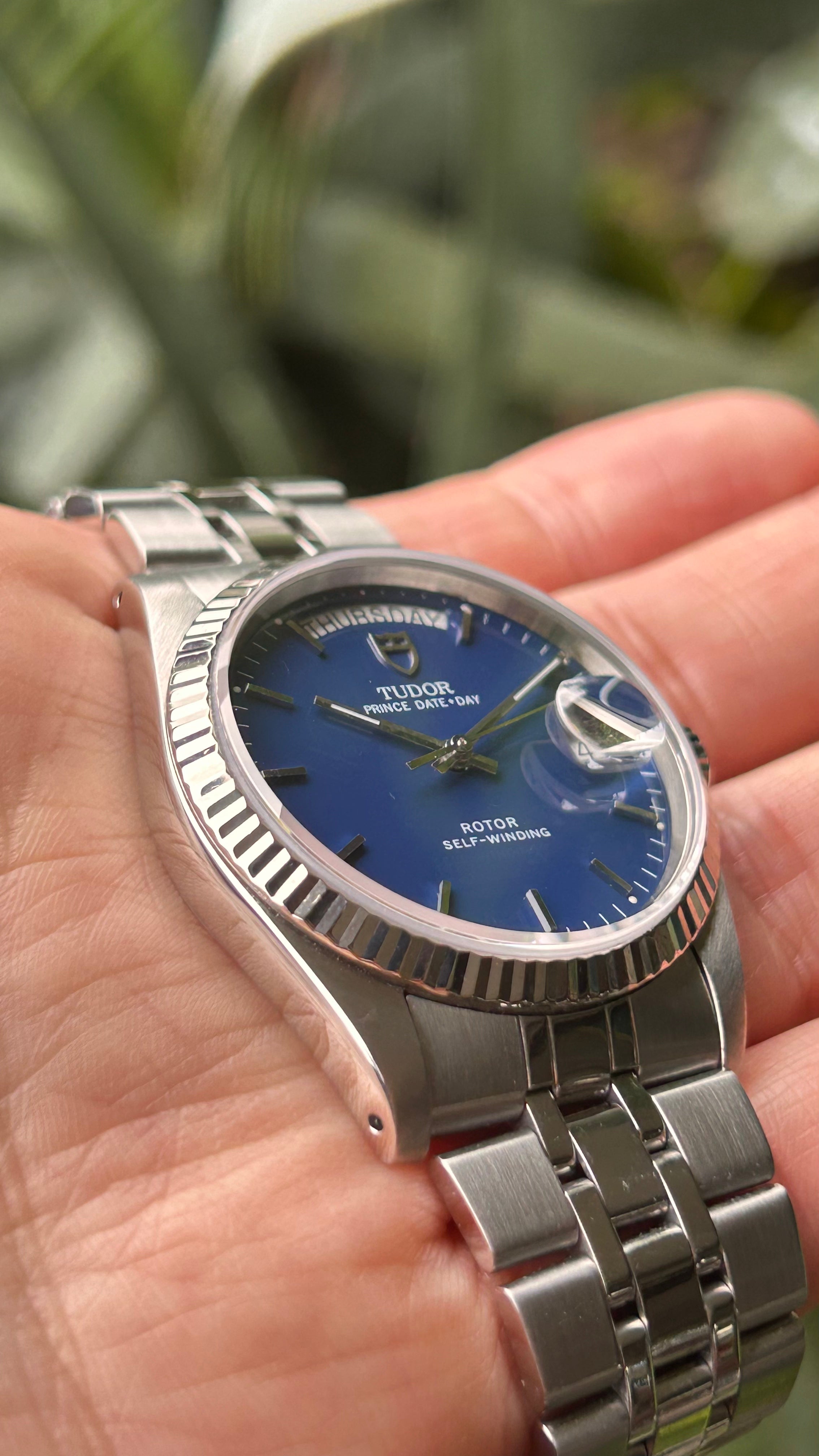 Tudor Blue 76214 Prince Date Day 36mm
