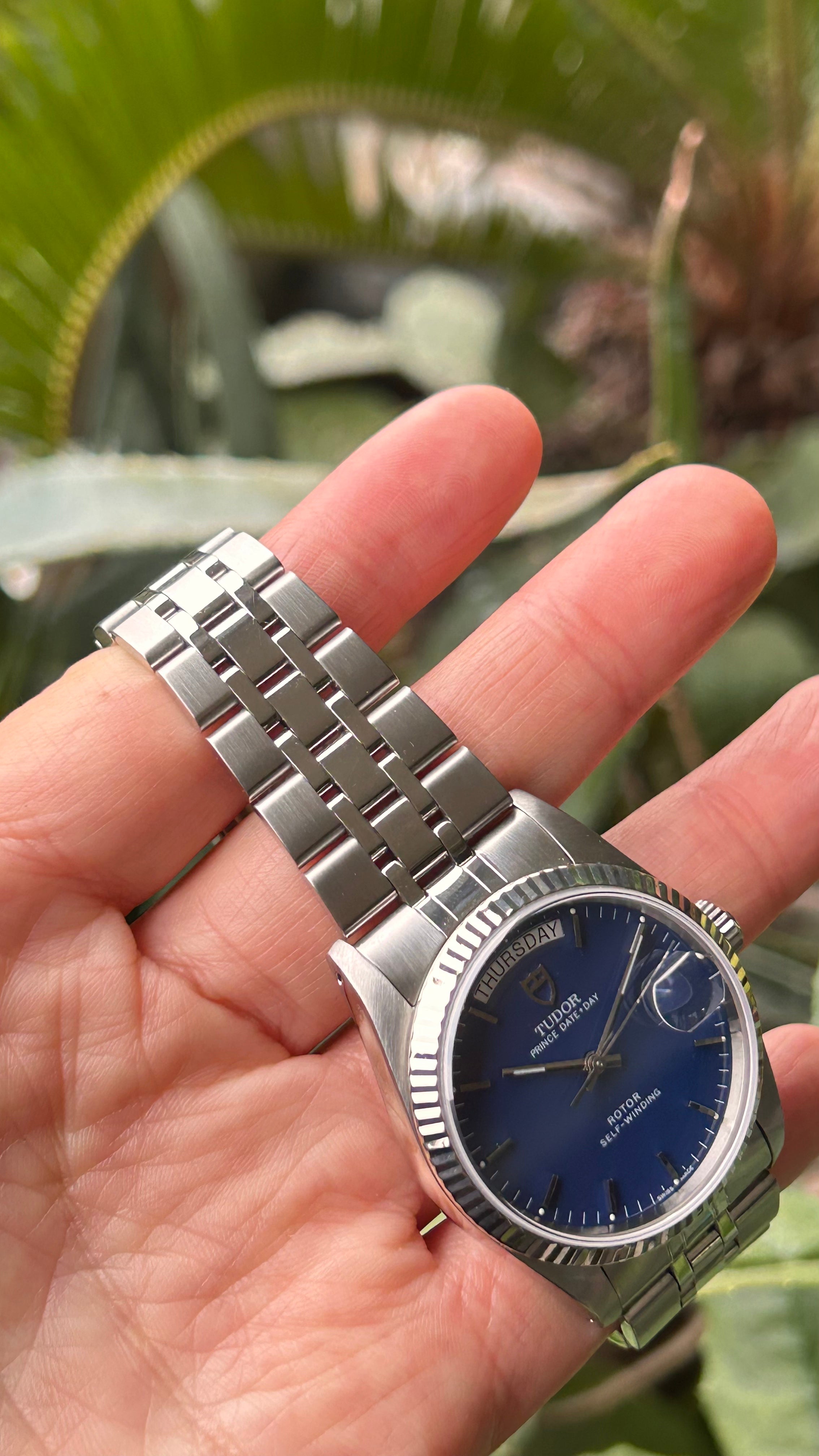 Tudor Blue 76214 Prince Date Day 36mm