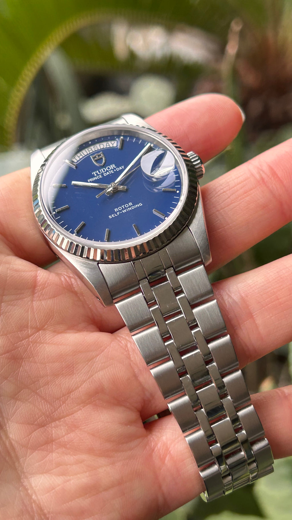 Tudor Blue 76214 Prince Date Day 36mm