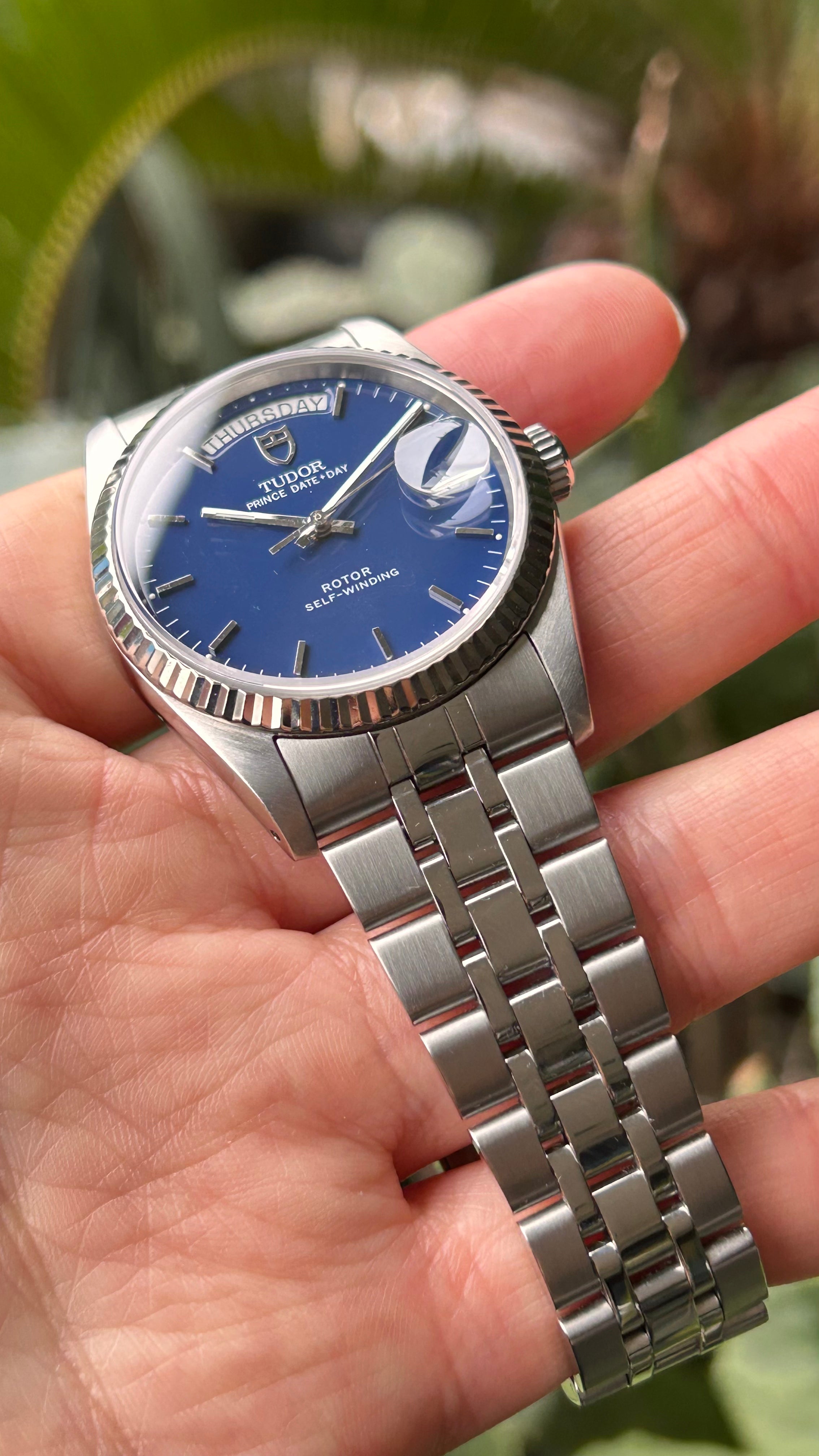 Tudor Blue 76214 Prince Date Day 36mm