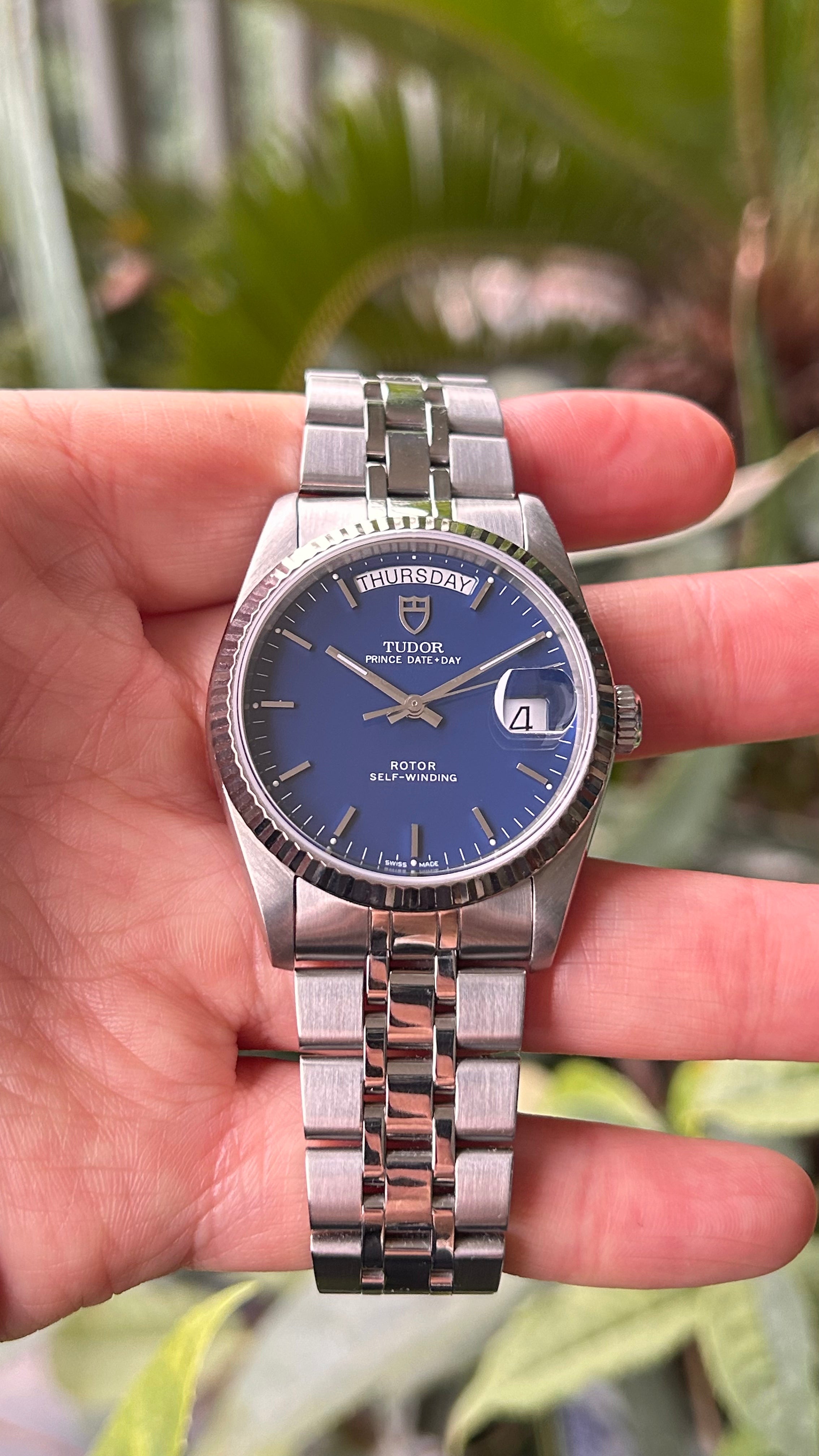 Tudor Blue 76214 Prince Date Day 36mm