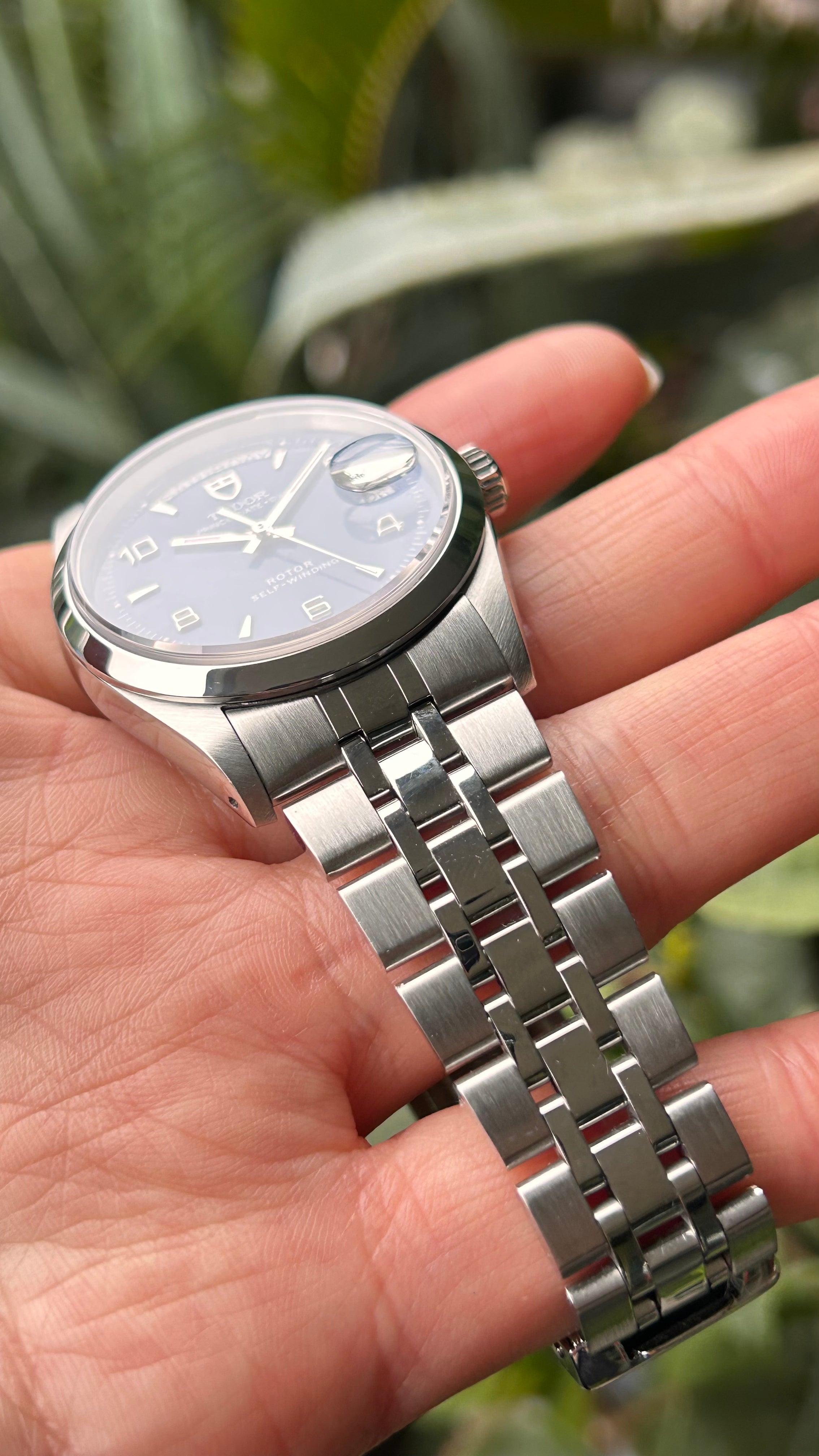 Tudor Blue Arabic Dial 76200 Prince Date Day 36mm