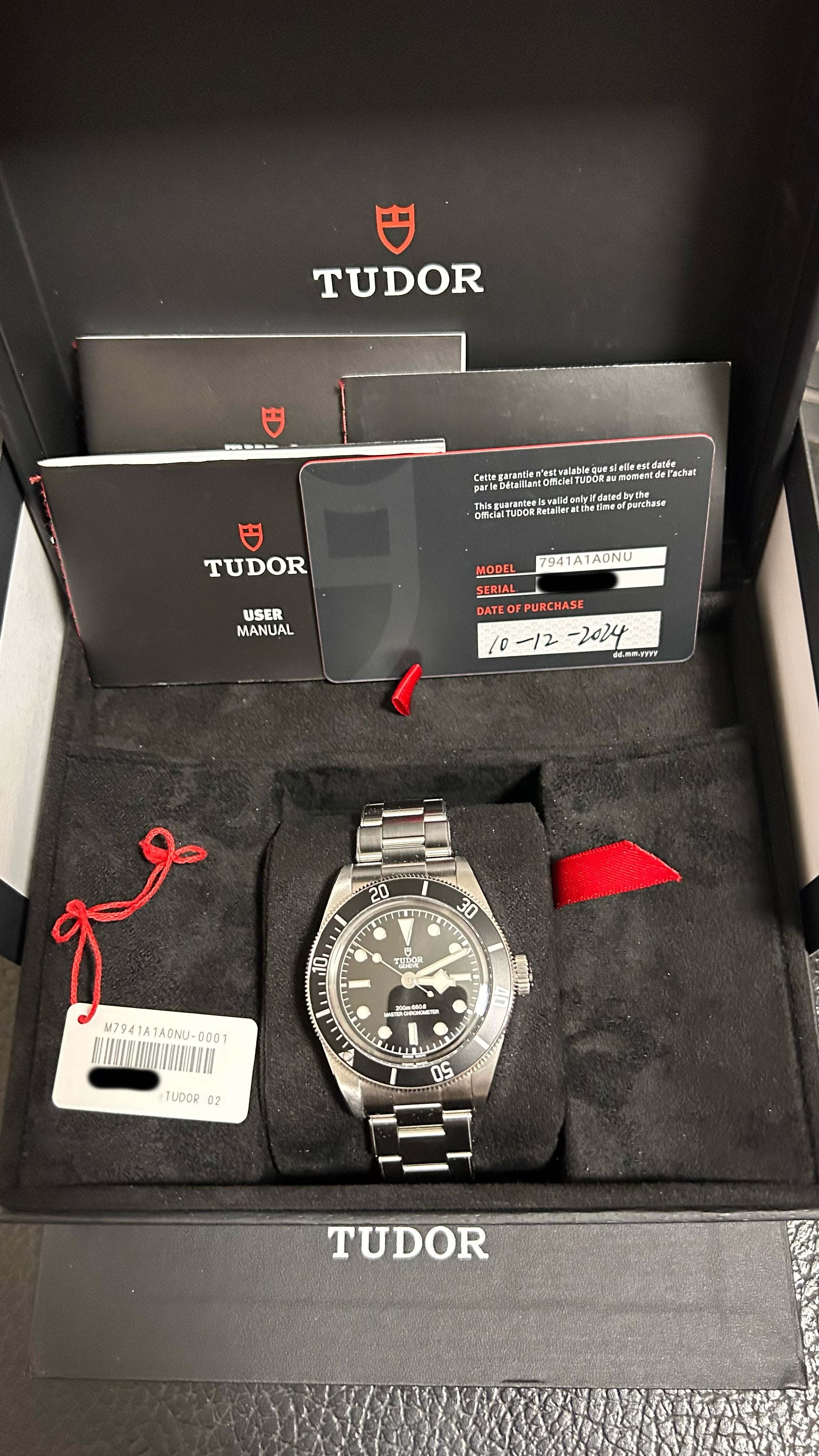2024.12 Tudor Black Bay Monochrome M7941A1A0NU 41mm Full Set