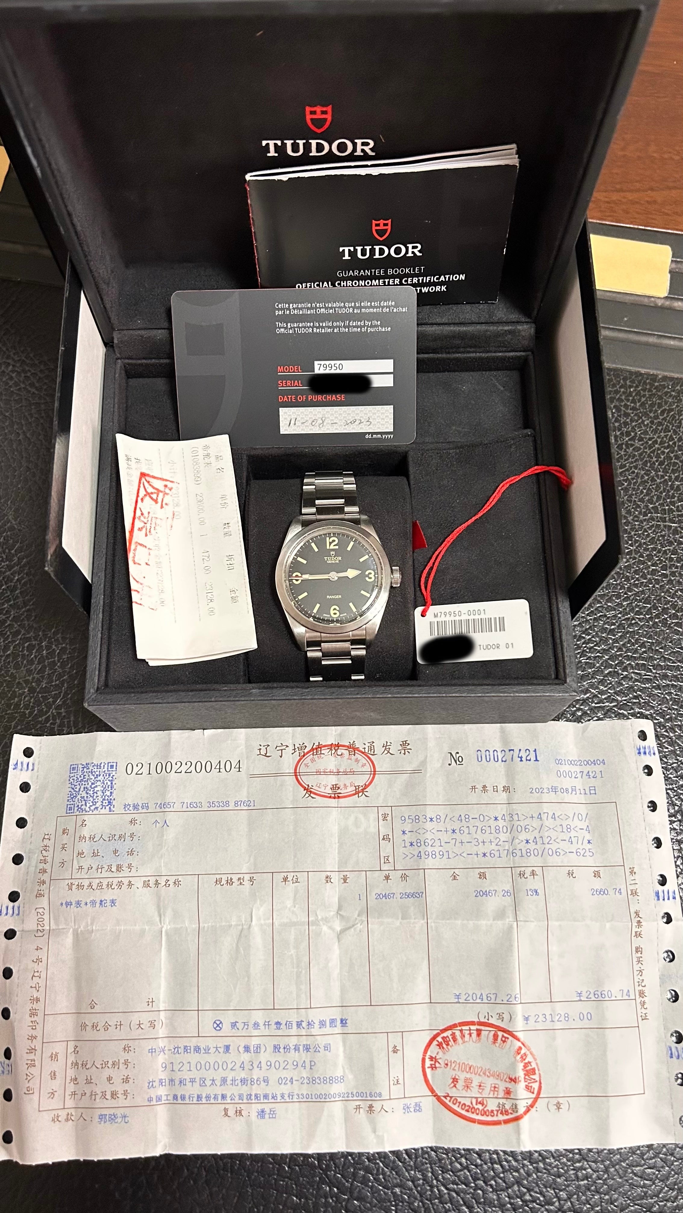 Tudor Ranger 79950 39mm Full Set